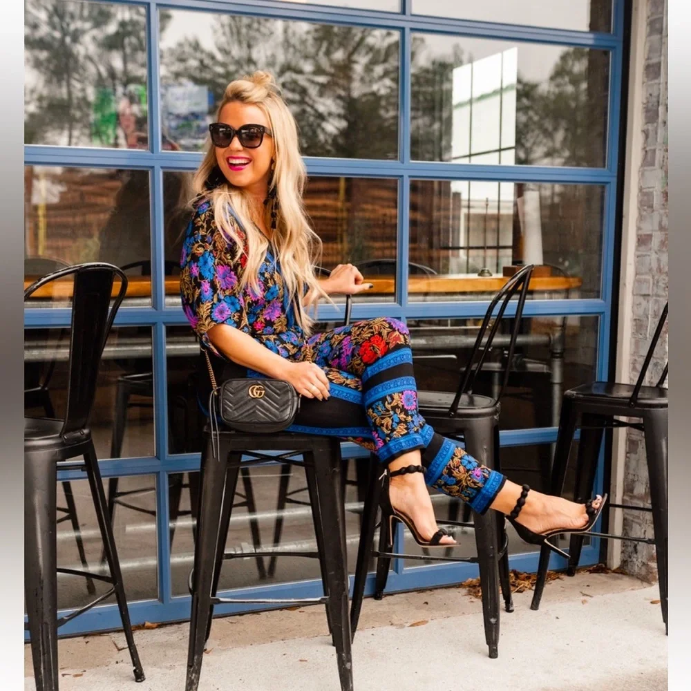 Anthropologie Ett:twa Scarf Printed Jumsuit - Picture 3 of 15